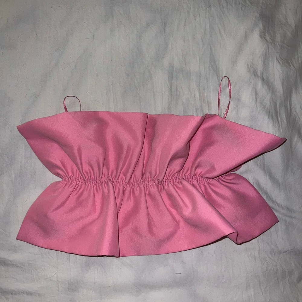 Pink zara tube top